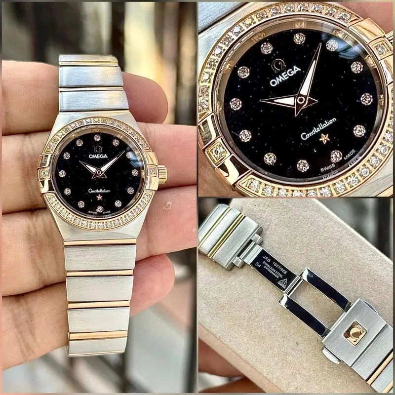 Omega Constellation Sedna Black Gold Diamond Edition 5