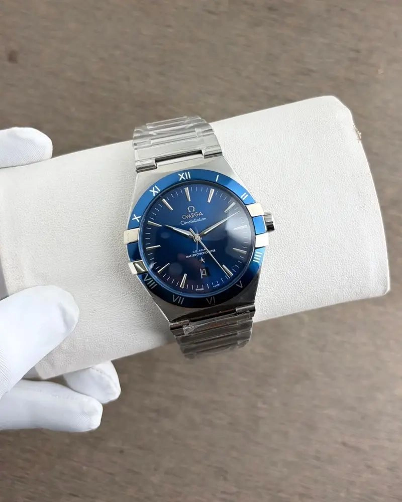 Omega Constellation Silver Blue Automatic 2