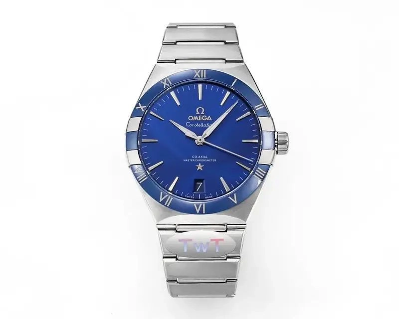 Omega Constellation Silver Blue Automatic 4