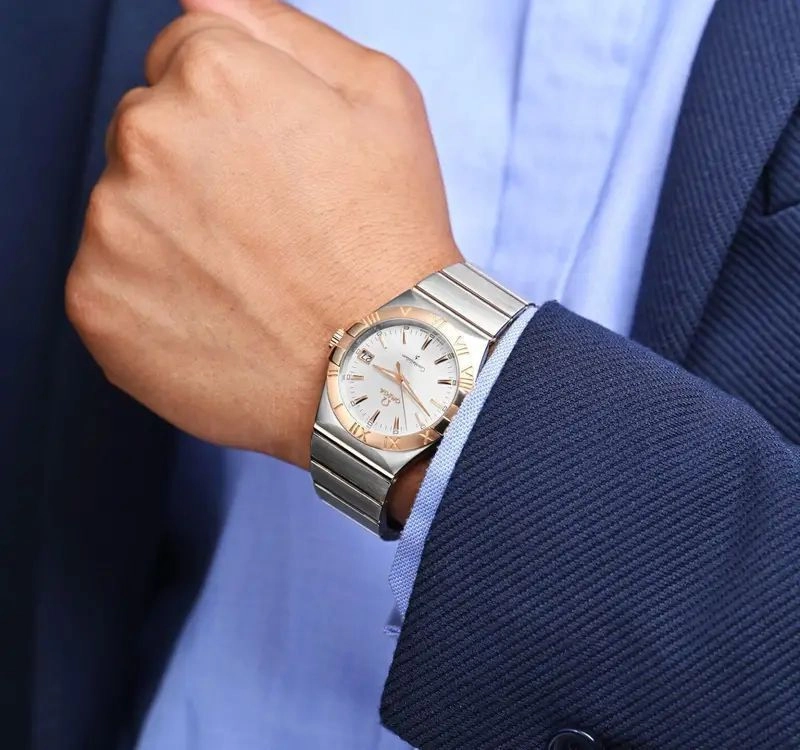 Omega Constellation Silver Quartz 4