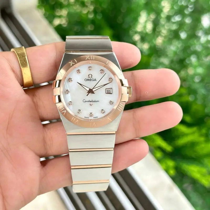 Omega Constellation White Dial Rose Gold Edition 1
