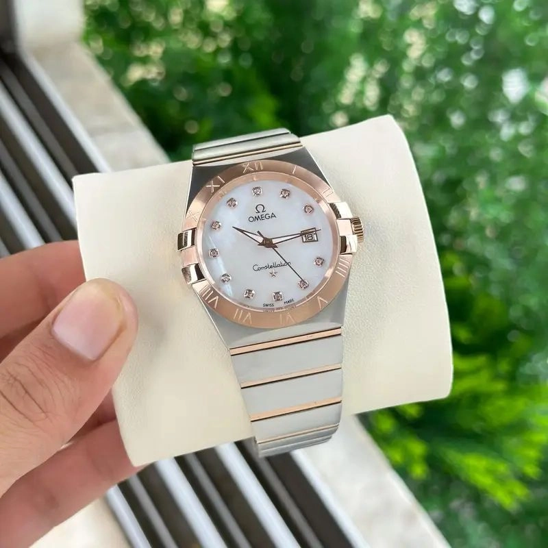 Omega Constellation White Dial Rose Gold Edition 3
