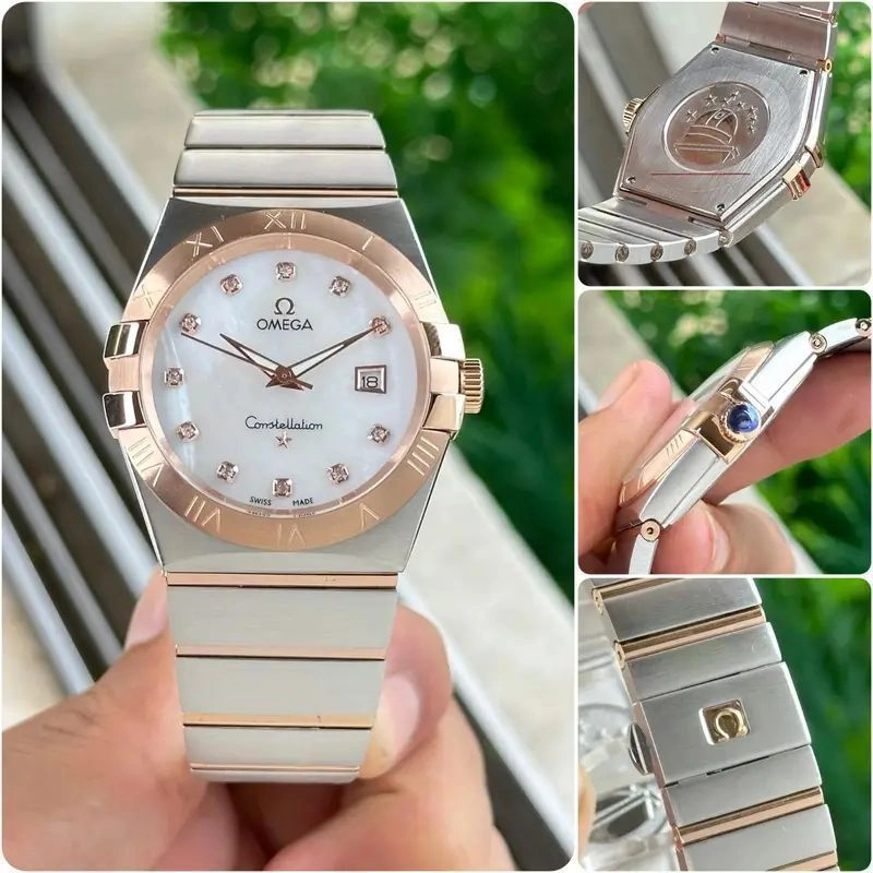 Omega Constellation White Dial Rose Gold Edition 4