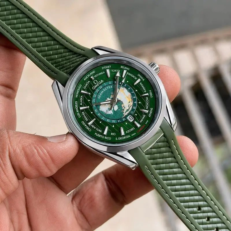 Omega Green Silicone Quartz 3