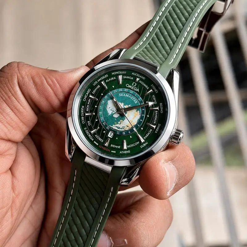 Omega Green Silicone Quartz 4