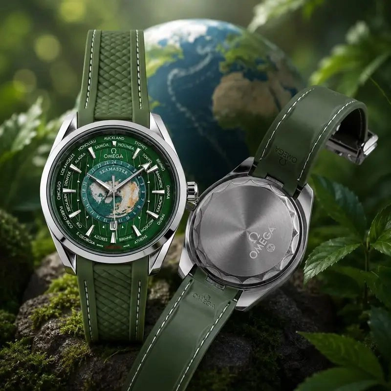 Omega Green Silicone Quartz 5