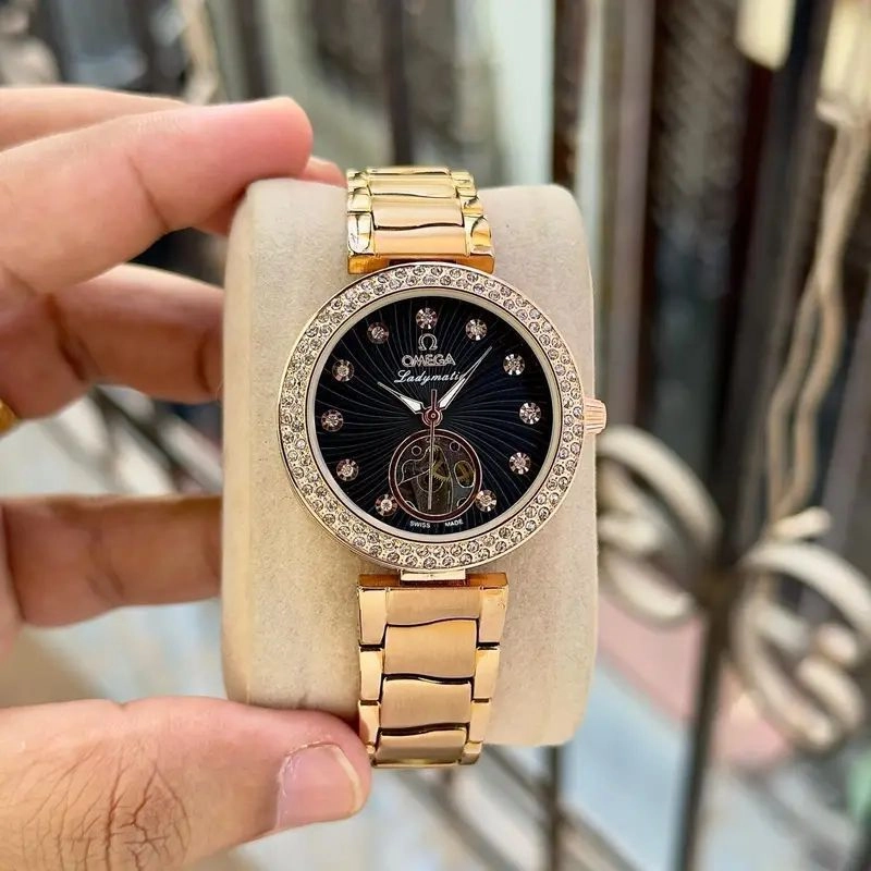 Omega Ladymatic Black Diamond Dial 2