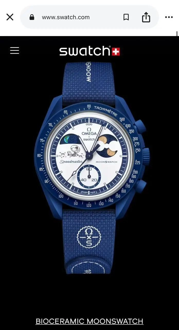 Omega Moon Blue Quartz 1