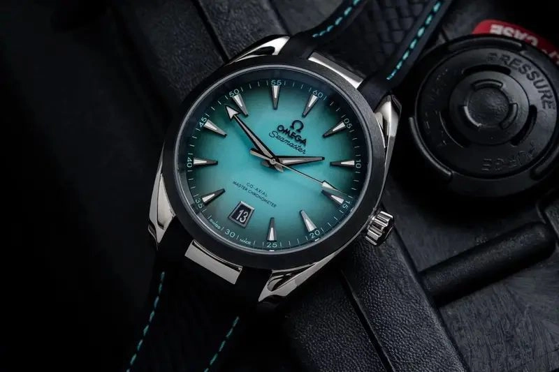 Omega Seamaster Aqua Terra Blue Turquoise Dial 3