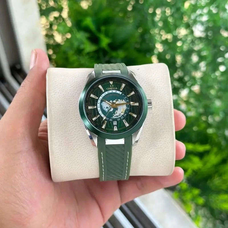 Omega Seamaster Aqua Terra Green Worldtimer 1
