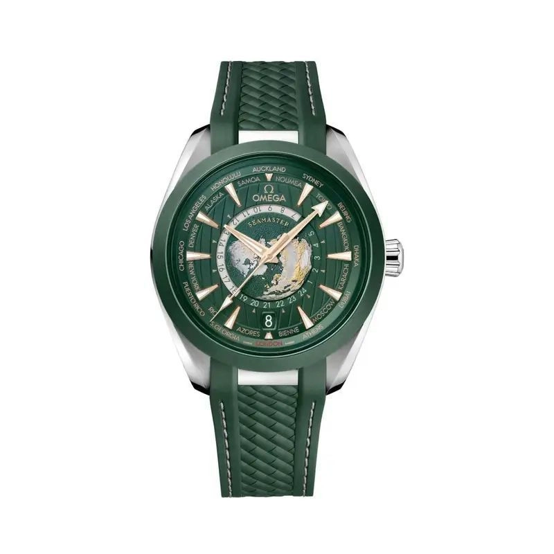 Omega Seamaster Aqua Terra Green Worldtimer 2