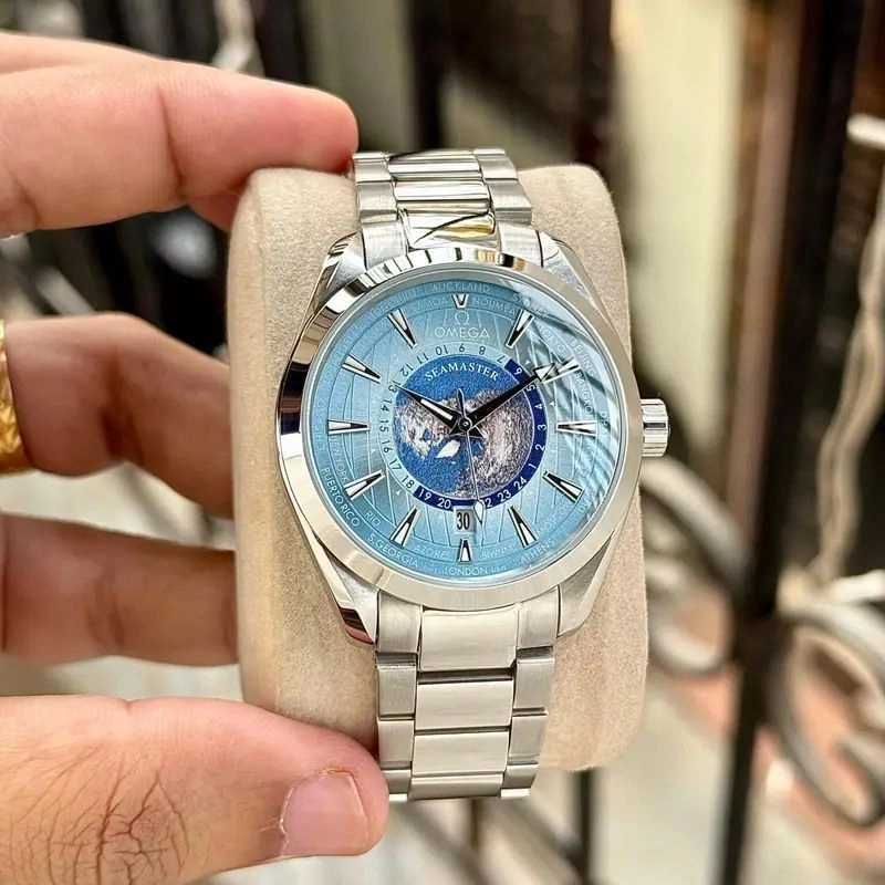 Omega Seamaster Aqua Terra Ice Blue Dial 1