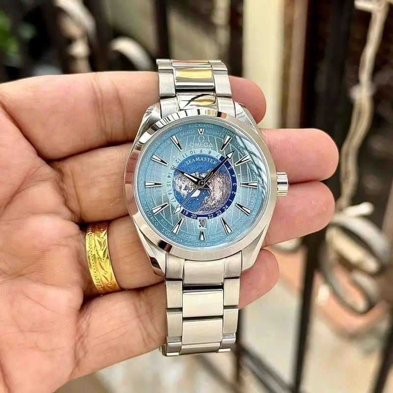 Omega Seamaster Aqua Terra Ice Blue Dial 3