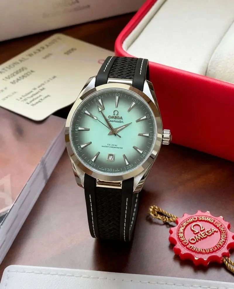Omega Seamaster Aqua Terra Tiffany Blue Dial Automatic 2