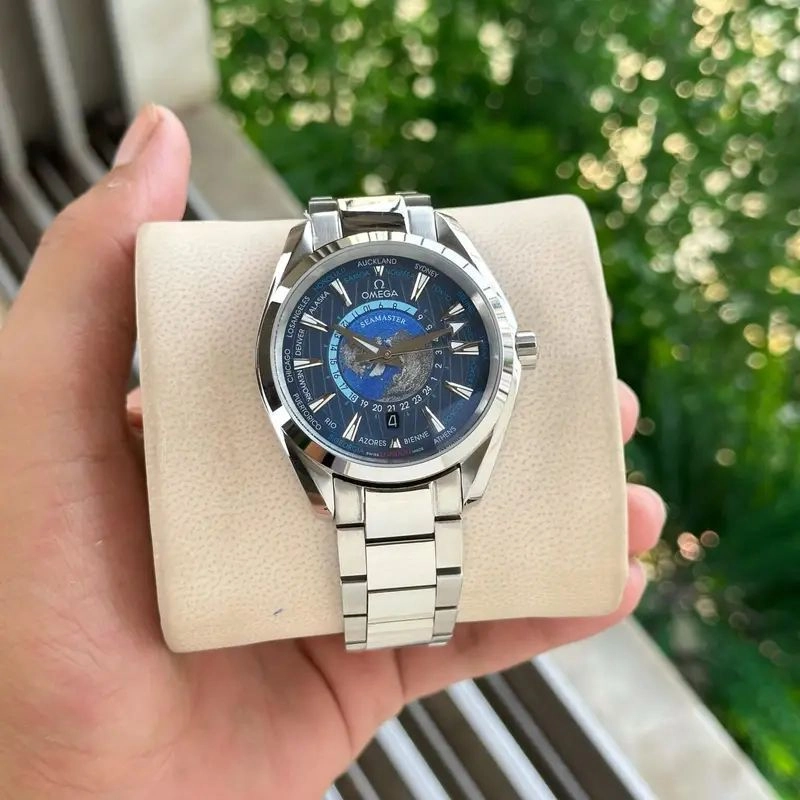 Omega Seamaster Aqua Terra Worldtimer Blue Dial 1