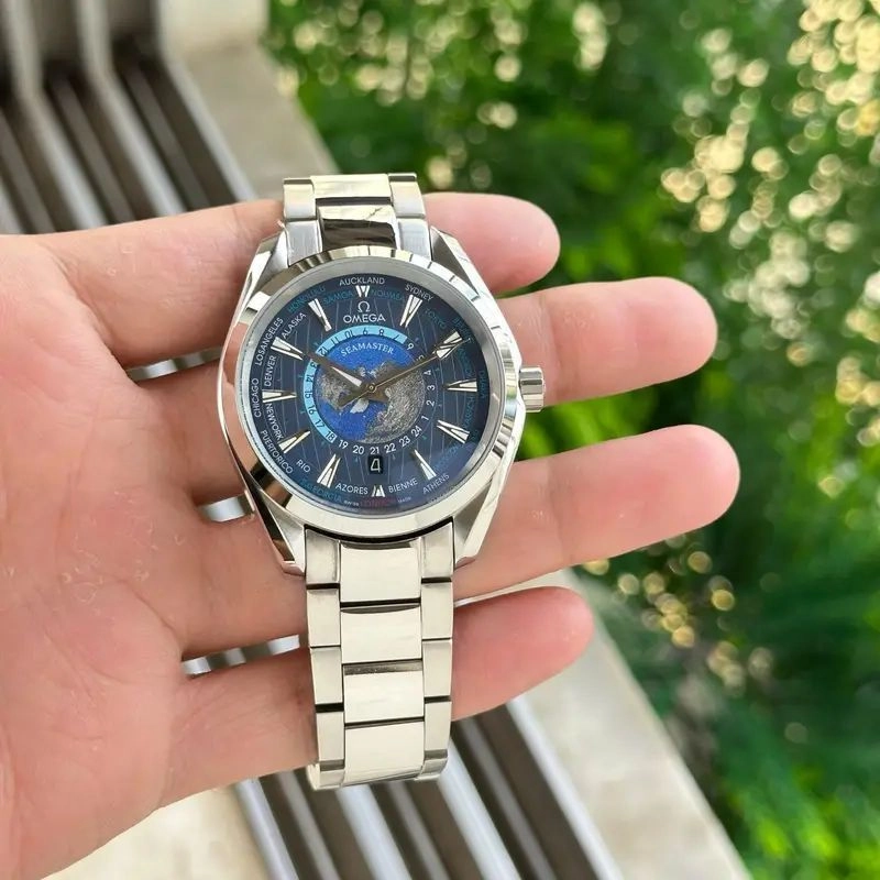 Omega Seamaster Aqua Terra Worldtimer Blue Dial 2