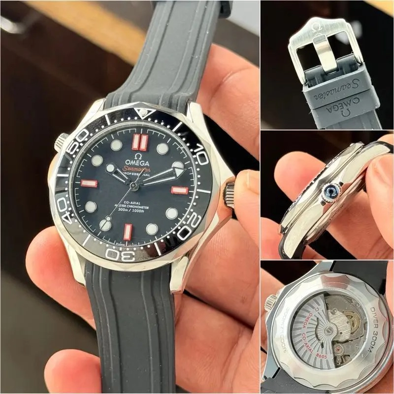 Omega Seamaster Diver Black Dial Automatic Chronometer 5
