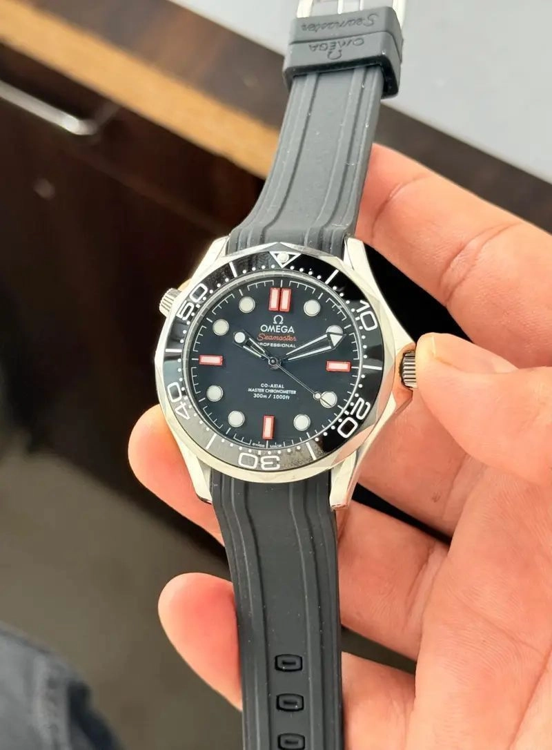 Omega Seamaster Diver Black Dial Automatic Chronometer 6