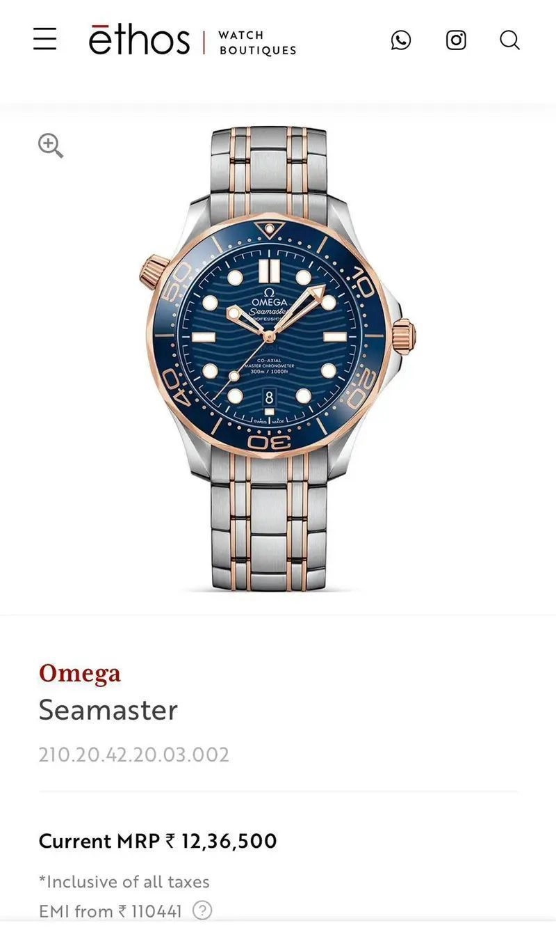 Omega Seamaster Diver Co-Axial Silver Automatic 3