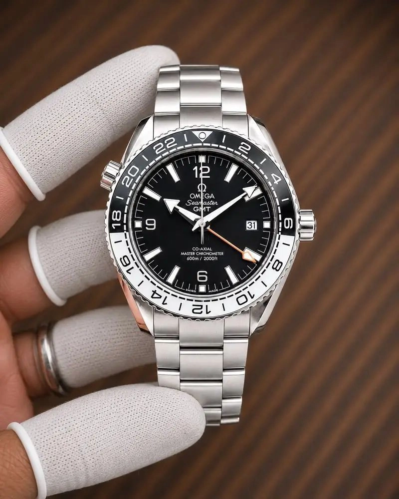 Omega Seamaster Planet Ocean 600M GMT Black Dial 1