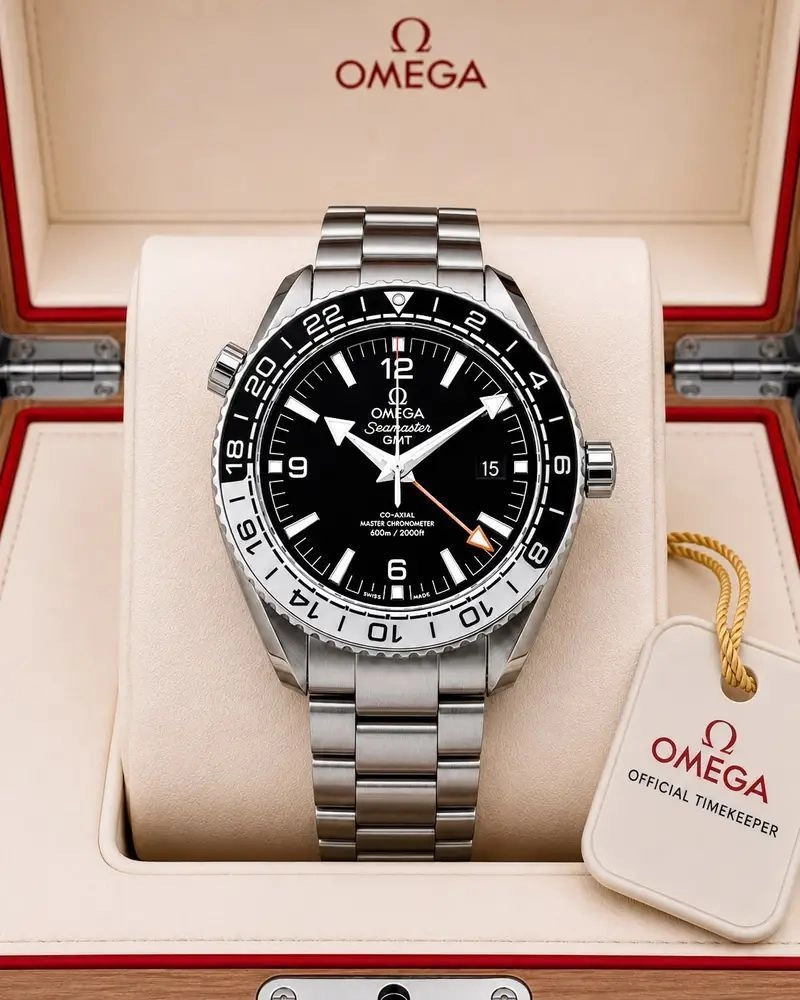 Omega Seamaster Planet Ocean 600M GMT Black Dial 2