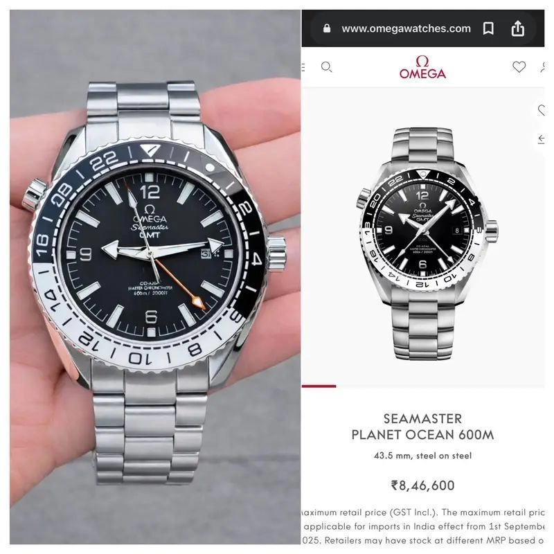 Omega Seamaster Planet Ocean 600M GMT Black Dial 5