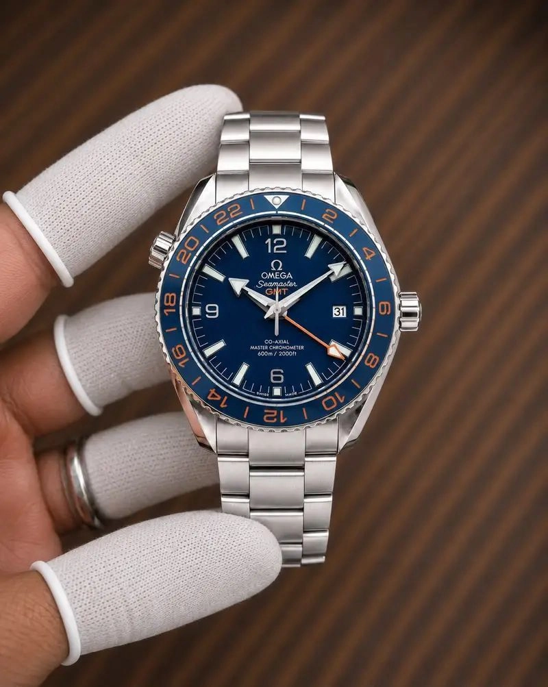 Omega Seamaster Planet Ocean Blue Dial 1