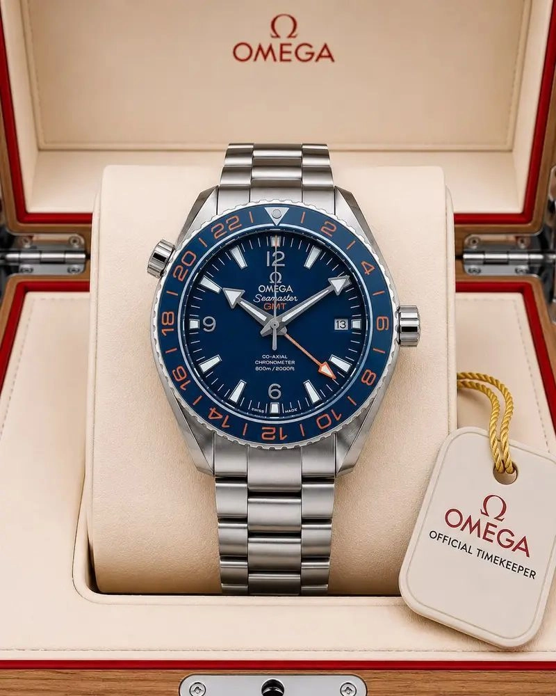 Omega Seamaster Planet Ocean Blue Dial 4