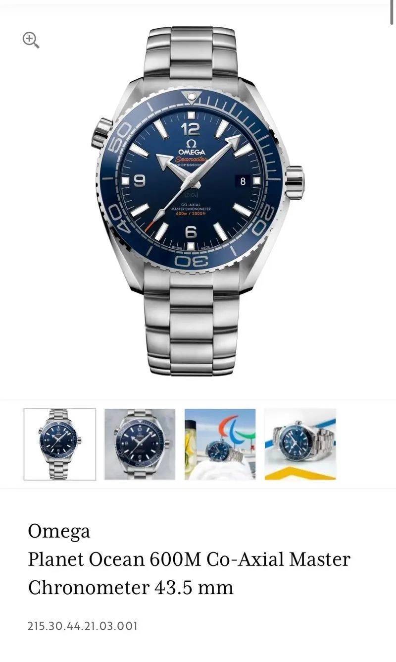 Omega Seamaster Planet Ocean Silver Automatic 2