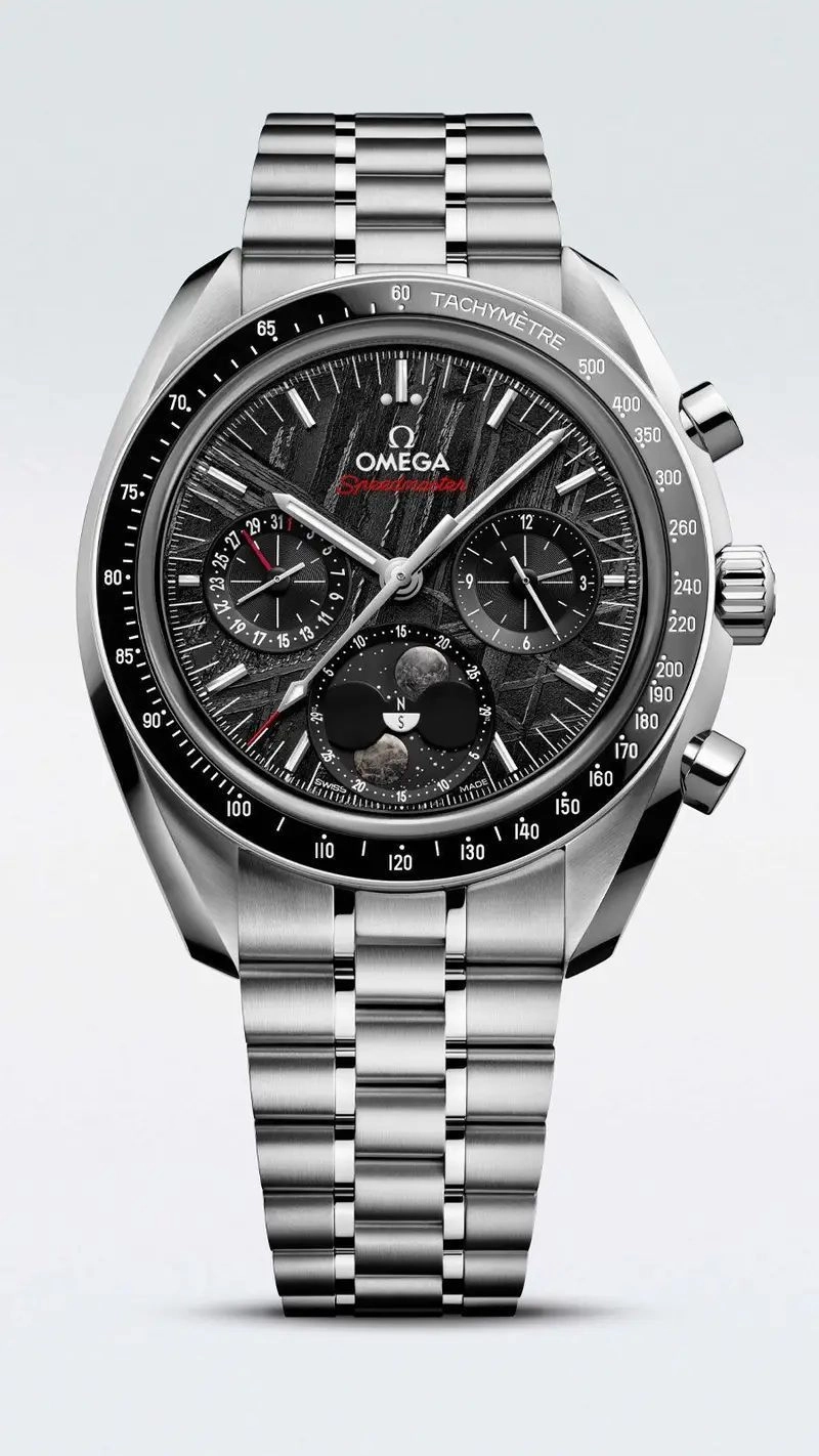 Omega Speedmaster Moonphase Meteorite Dial 2