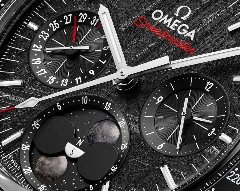 Omega Speedmaster Moonphase Meteorite Dial 4