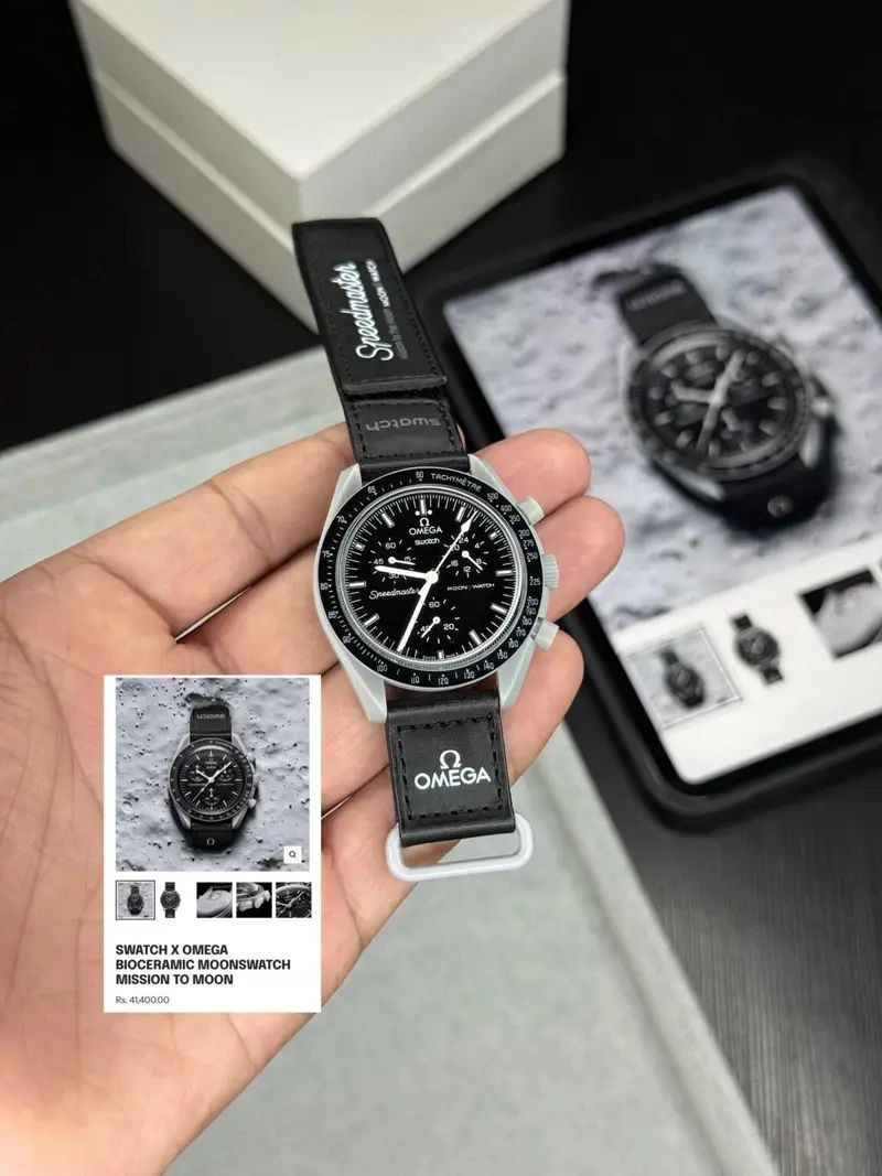 Omega Swatch Bioceramic Moonswatch 4