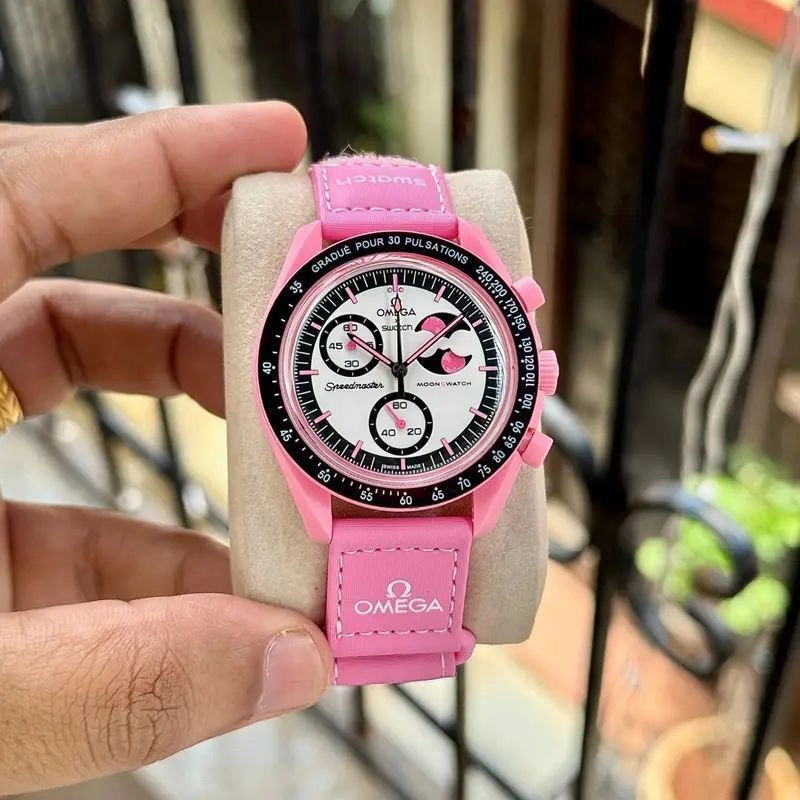 Omega X Swatch Moon Pink Edition 4