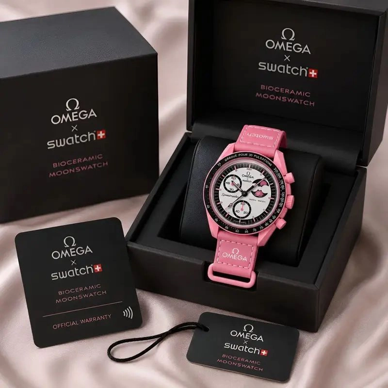Omega X Swatch Moon Pink Edition 6
