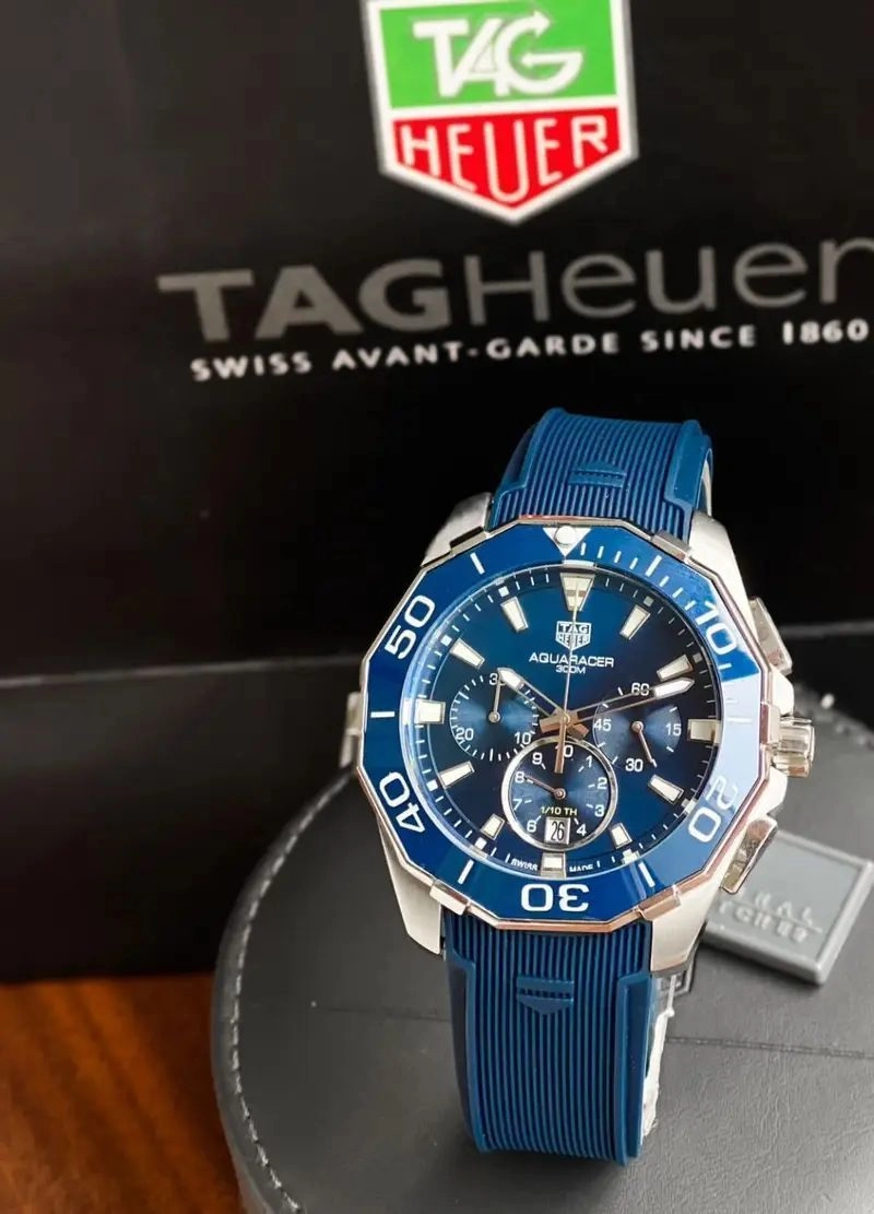 TAG Heuer Aquaracer Blue Dial Chronograph 3