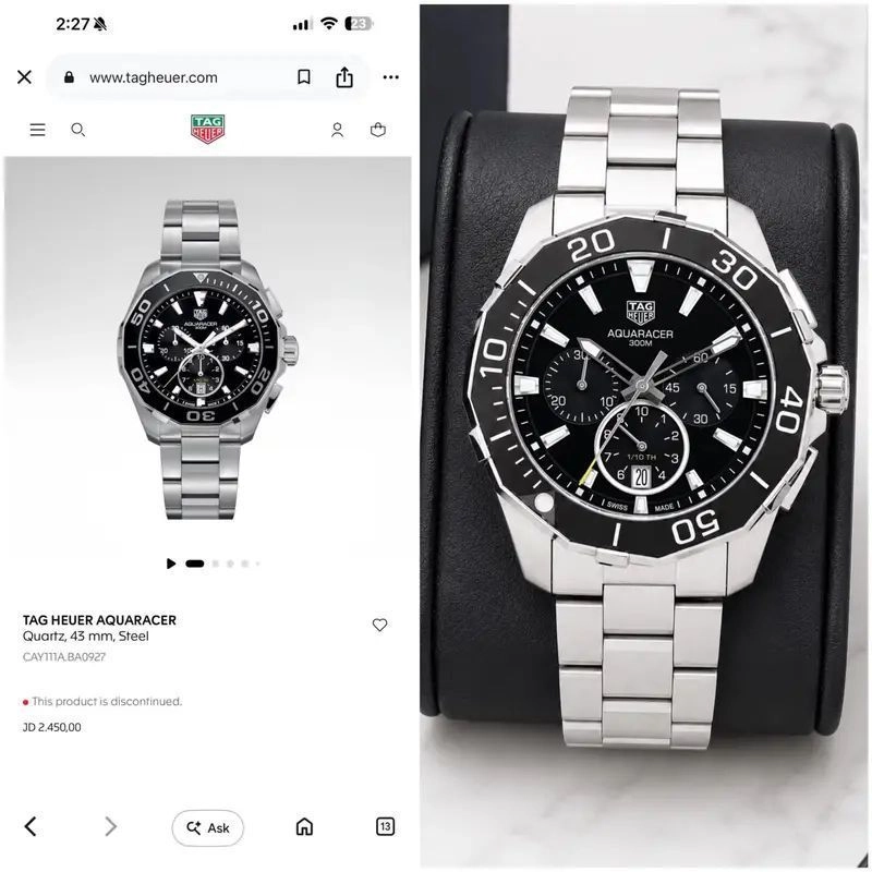 Tag Heuer Aquaracer Chronograph Black Quartz 2