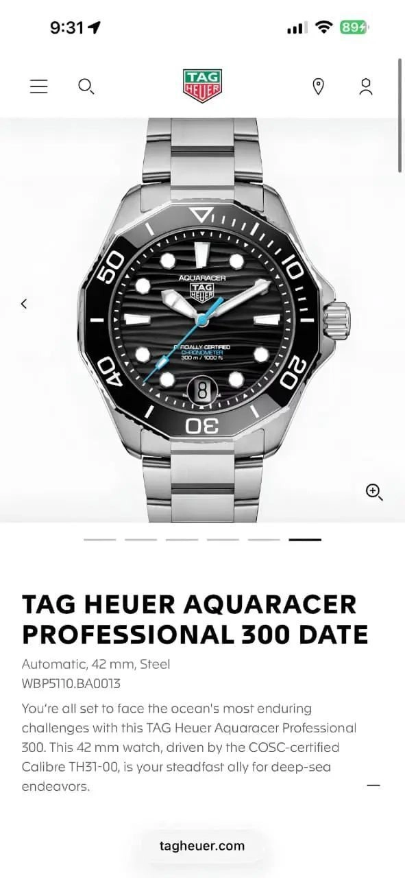 Tag Heuer Aquaracer GMT Automatic 1