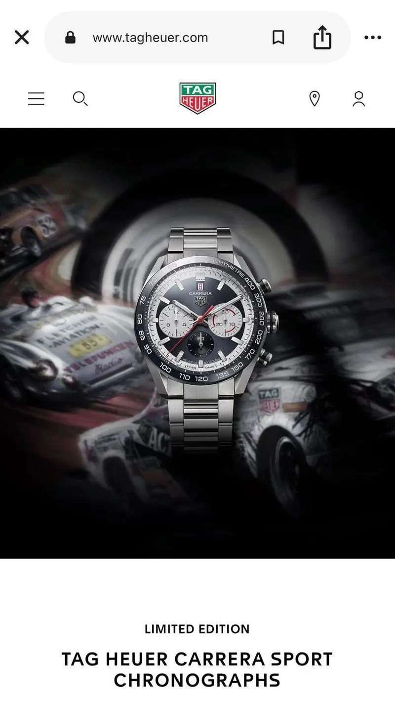 Tag Heuer Black Analog Dial Quartz 4
