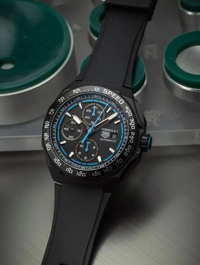 Tag Heuer Black Blue Dial 1