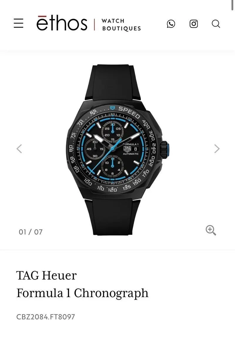 Tag Heuer Black Blue Dial 4