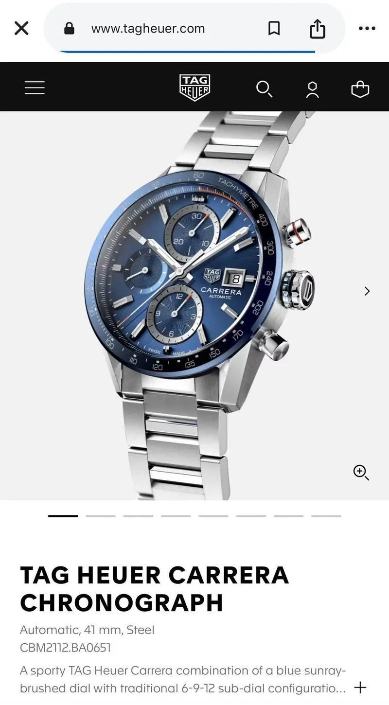 Tag Heuer Blue Dial 44mm Quartz 4