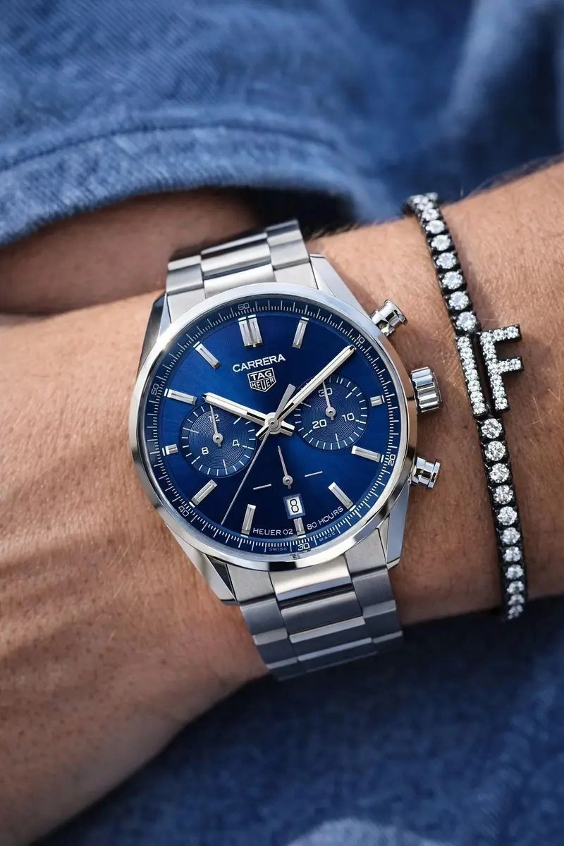 Tag Heuer Blue Dial Chronograph 3
