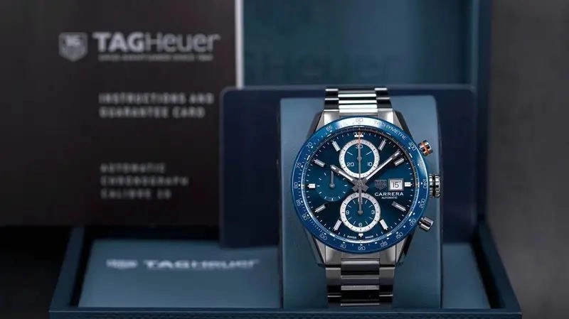 Tag Heuer Blue Dial Chronograph 6