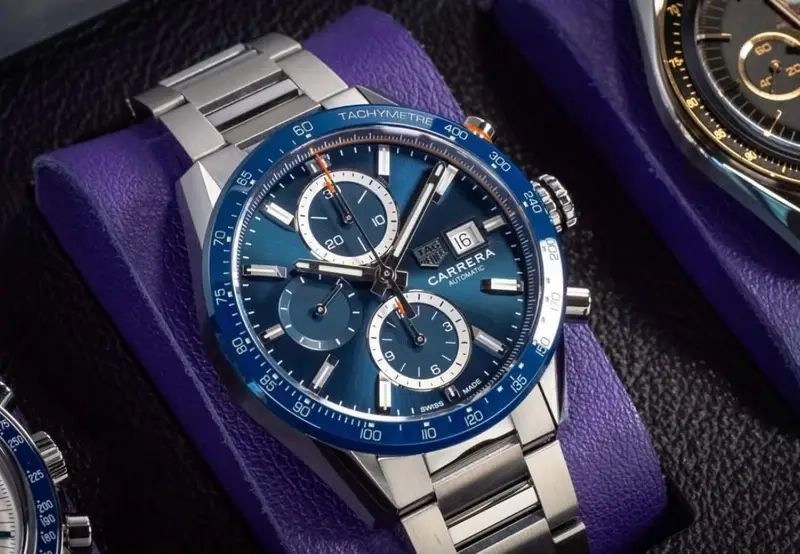 Tag Heuer Blue Dial Chronograph 7