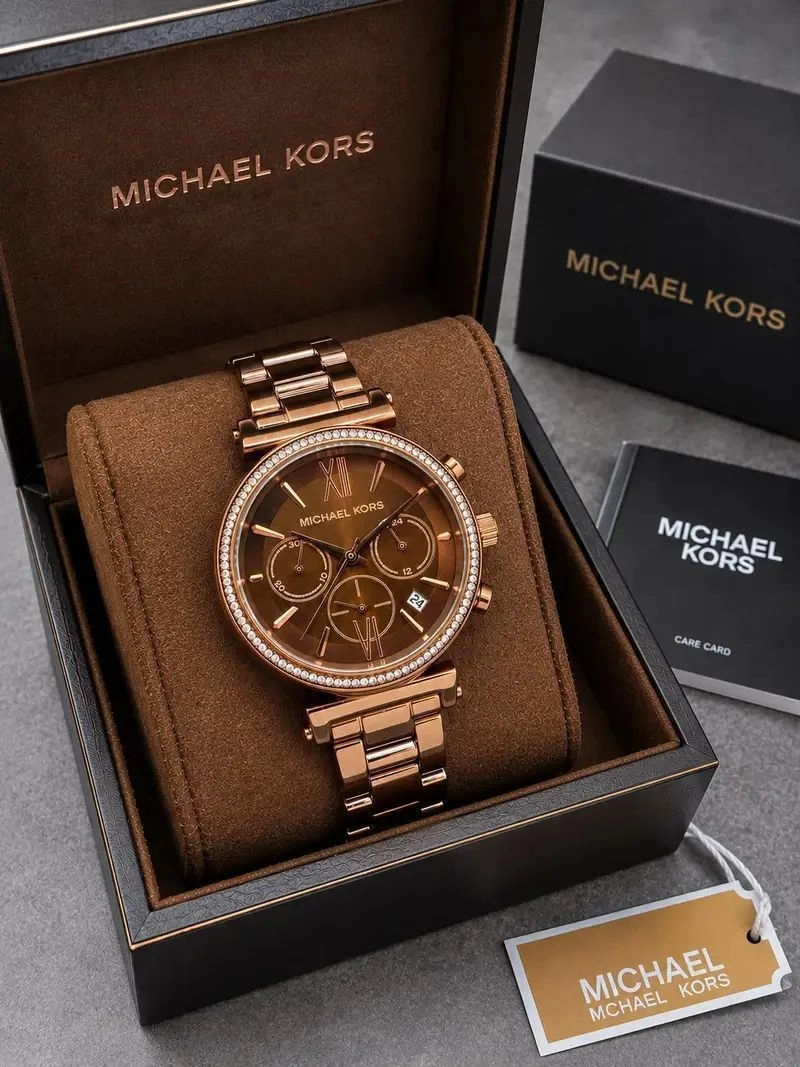 Michael Kors Sofie Chocolate Brown Dial 2