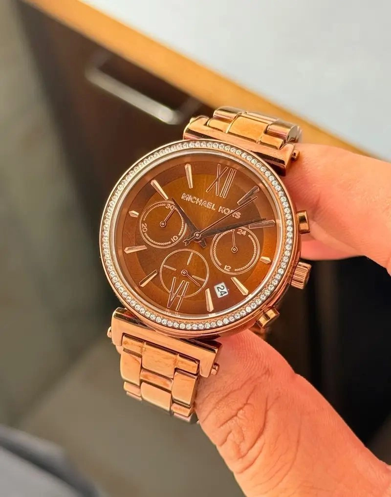Michael Kors Sofie Chocolate Brown Dial 4