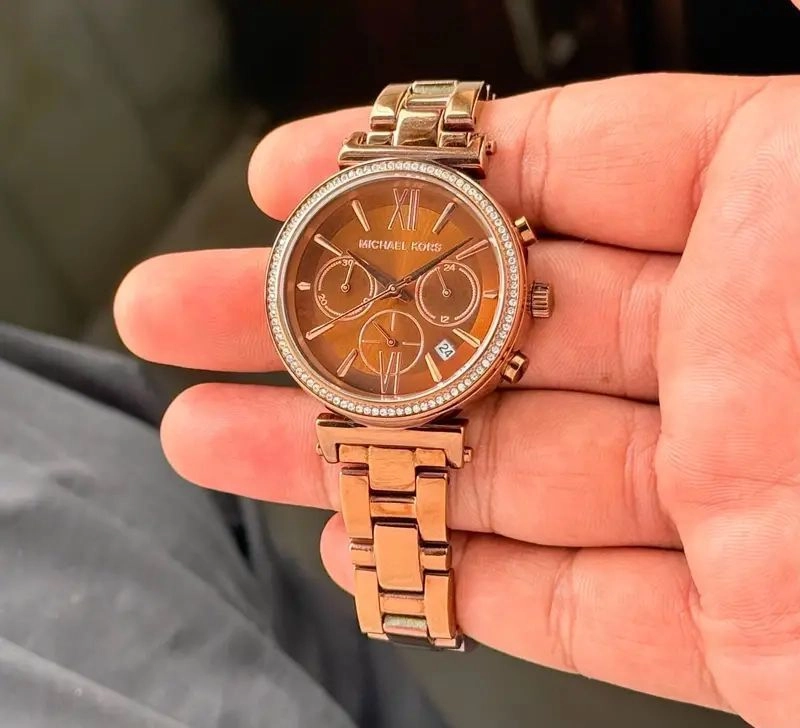 Michael Kors Sofie Chocolate Brown Dial 6