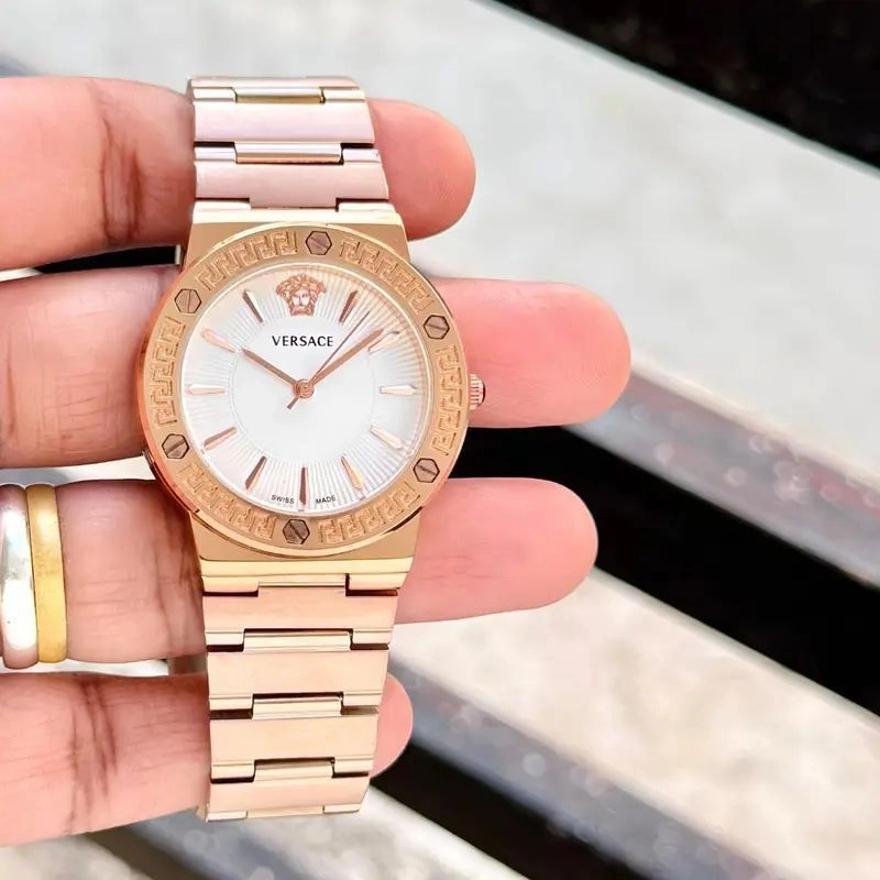 Versace Greca Sunray White Dial 1