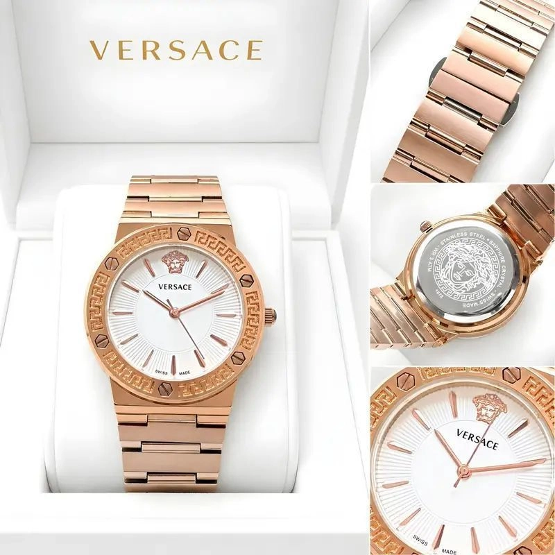 Versace Greca Sunray White Dial 3