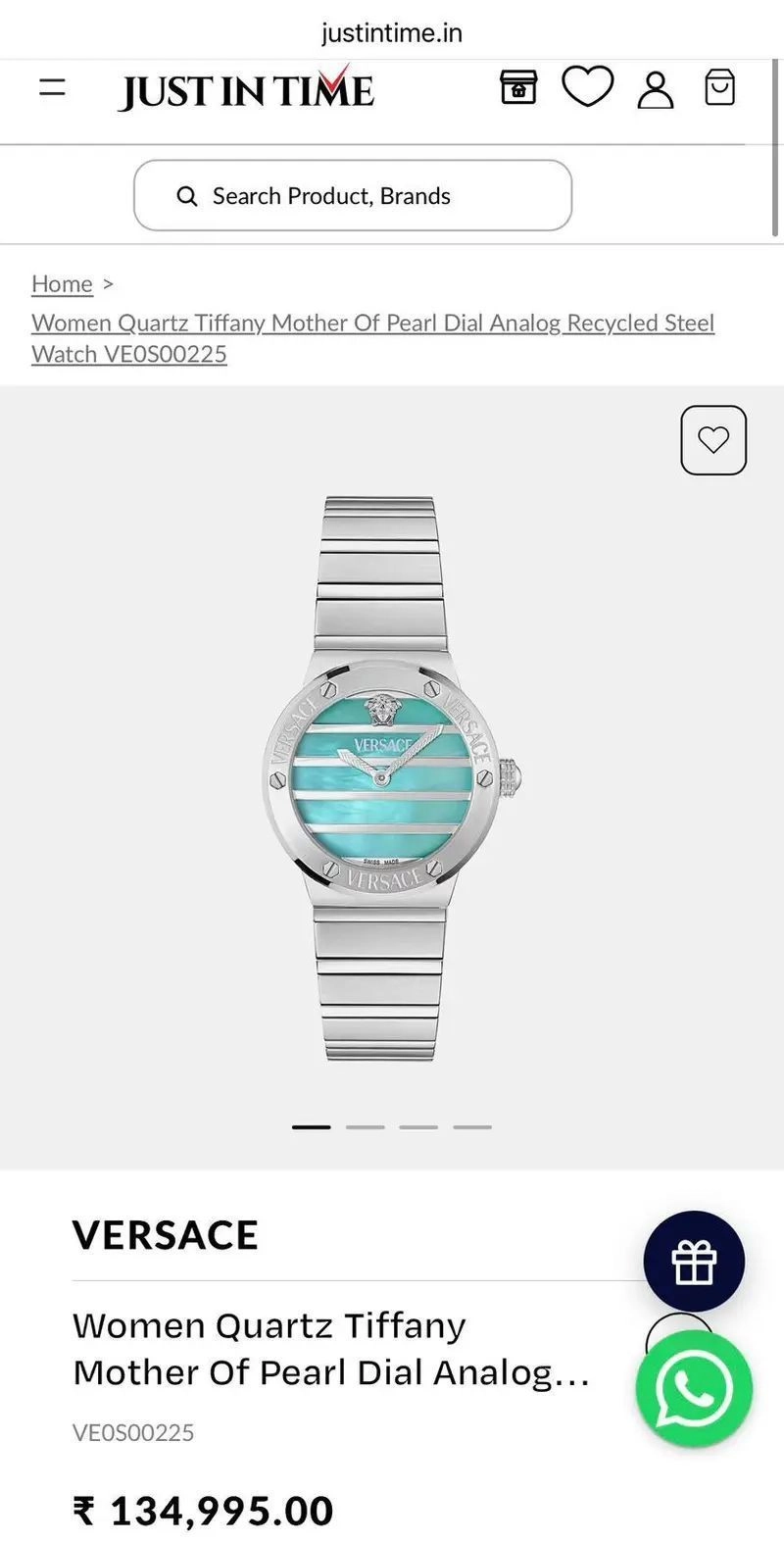 Versace Greca Tiffany Blue Pearl Dial 2